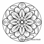Relaxing Mandala Geometric Coloring Pages 2