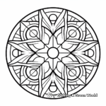 Relaxing Mandala Geometric Coloring Pages 3
