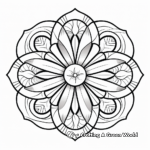 Relaxing Mandala Geometric Coloring Pages 4