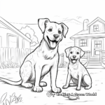 Resilient Rescue Dogs Coloring Pages 1
