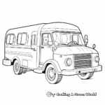 Retro Ice Cream Truck Coloring Pages 2
