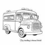 Retro Ice Cream Truck Coloring Pages 3
