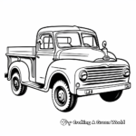 Retro Postal Delivery Truck Coloring Pages 3