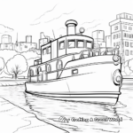 River-Scene Tugboat Coloring Pages 3