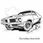 Roaring Muscle Car Coloring Pages 3