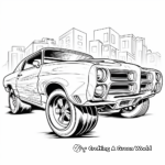 Roaring Muscle Car Coloring Pages 4