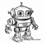 Robot-Themed Coloring Pages: Easy and Fun 3