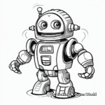 Robot-Themed Coloring Pages: Easy and Fun 4