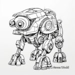 Robotic Animals and Creatures Coloring Pages 3