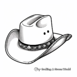 Rodeo Champion Cowboy Hat Coloring Pages 3