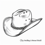 Rodeo Champion Cowboy Hat Coloring Pages 4