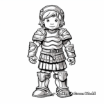 Roman Soldier Armor Coloring Pages 2