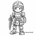 Roman Soldier Armor Coloring Pages 4