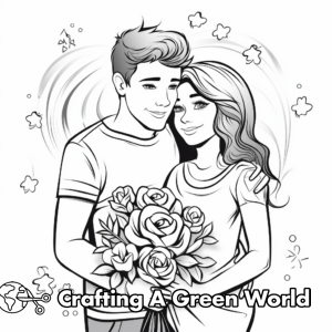 Happy Anniversary Coloring Pages - Free &amp; Printable!