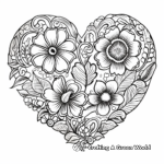Romantic Heart Patterns Coloring Pages 4