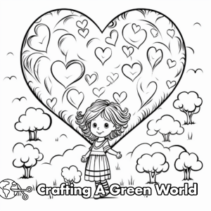 Heart Coloring Pages - Free &amp; Printable!
