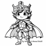 Royal King's Suit Coloring Pages 1