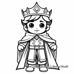 Royal King's Suit Coloring Pages 4