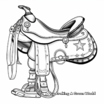 Royal Military Saddle Coloring Pages 4