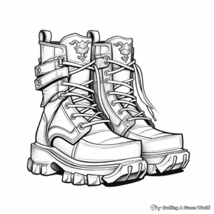 Rugged Shoes of Peace Coloring Pages 3