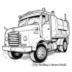 Rumbling Roadside Garbage Truck Coloring Pages 3