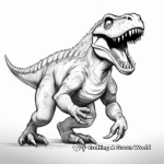 Running Ceratosaurus Coloring Pages 2