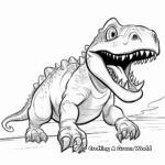 Running Ceratosaurus Coloring Pages 3