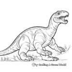 Running Iguanodon Fossil Coloring Pages 3
