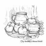 Rustic Apple Cider Coloring Pages 1