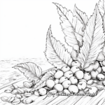 Rustic Fall Leaves Coloring Pages for Adults 2