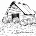 Rustic Hayloft Coloring Pages 2