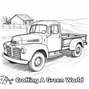 Old Truck Coloring Pages - Free &amp; Printable!