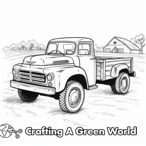 Old Truck Coloring Pages - Free & Printable!