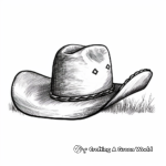 Rustic Rancher's Cowboy Hat Coloring Pages 2
