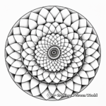 Sacred Fibonacci Spiral Coloring Pages 1