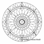 Sacred Fibonacci Spiral Coloring Pages 2