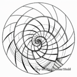 Sacred Fibonacci Spiral Coloring Pages 3
