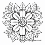 Sacred Geometric Floral Patterns Coloring Pages 2
