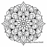 Sacred Geometric Floral Patterns Coloring Pages 3