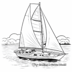 Sailboat Racing Coloring Pages 2