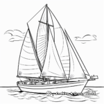 Sailboat with Sails Up Coloring Pages 4