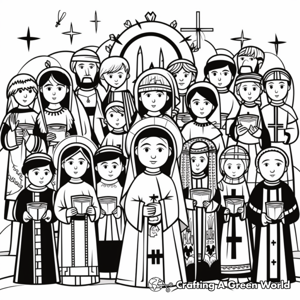 All Saints Day Coloring Pages - Free & Printable!