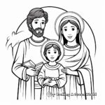 Saints and Apostles Coloring Pages: Mary, Peter, Paul 2