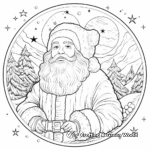 Santa Claus Winter Solstice Coloring Pages 2