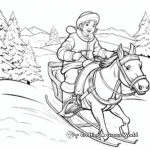 Santa Claus's Sleigh Ride Coloring Pages 2