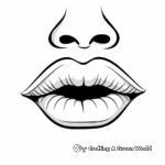 Sassy Pouty Lips Coloring Pages 1