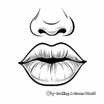 Sassy Pouty Lips Coloring Pages 2