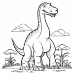 Sauropod Dinosaur Coloring Pages For Kids 4