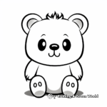 Scary Bear Cub Coloring Pages for Kids 2