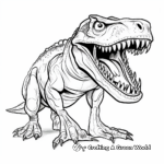 Scary Carcharodontosaurus Coloring Sheets 2